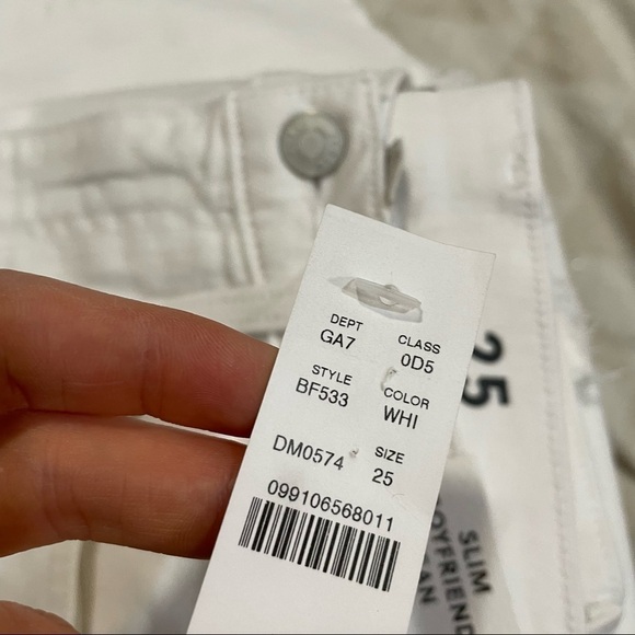 J crew slim boyfriend jeans in white - Picture 4 of 5